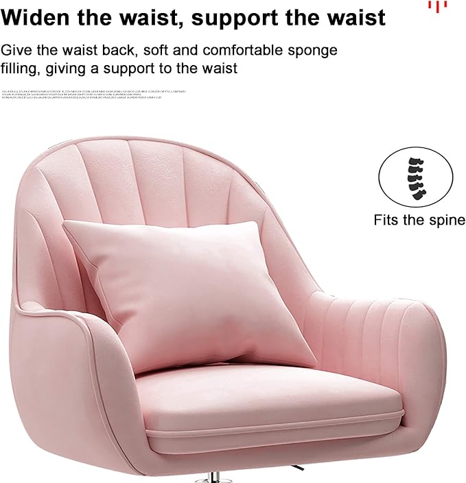 Office Chair Gaming Chair Computer Chair Adjustable Swivel Chair Modern Mid-Back Desk Chair Armchair for Executive Living BedroomUpholstered Computer Chair with ArmrestHome Velve