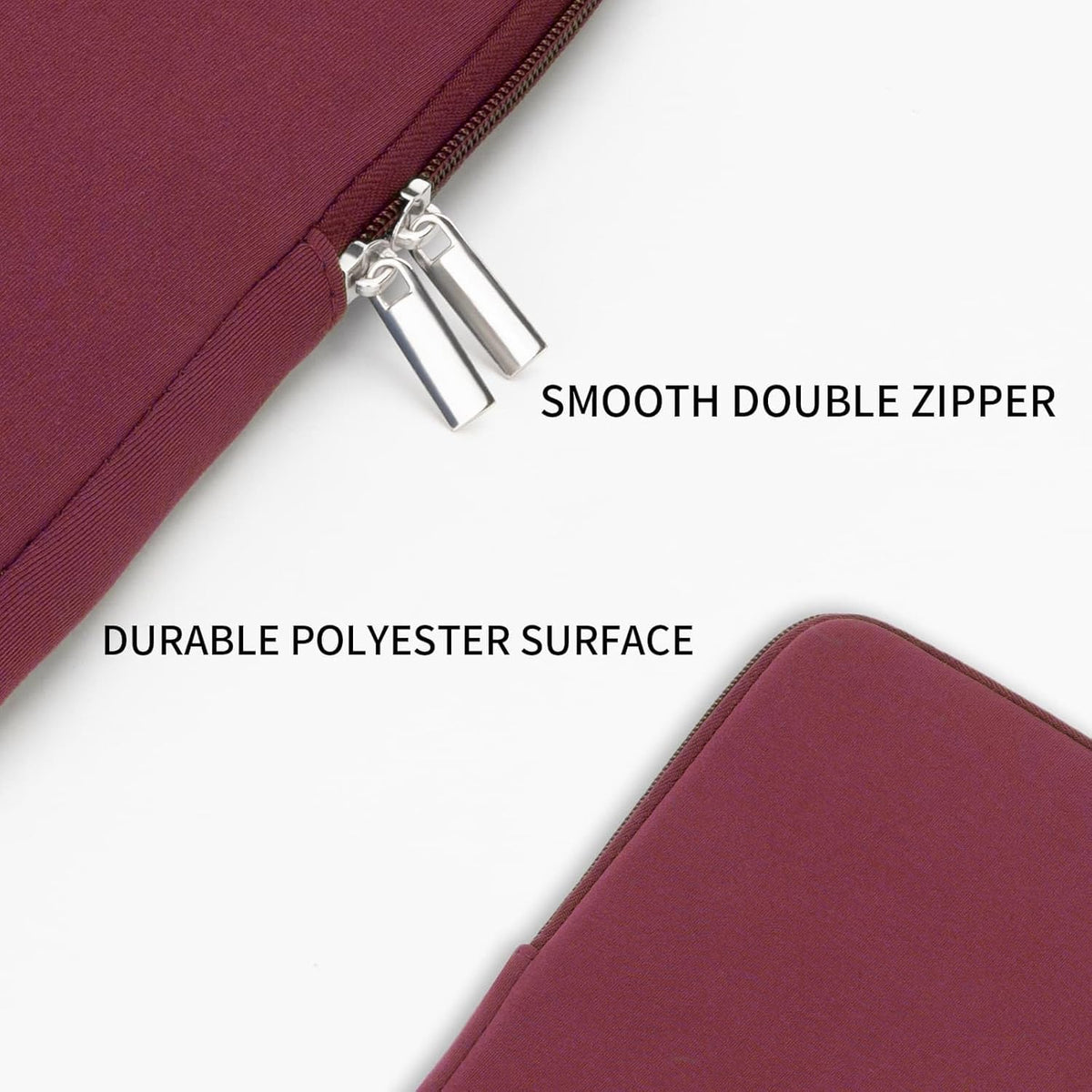 RAINYEAR 15 Inch Laptop Sleeve 15" Protective Soft Case Padded Cover Carrying Bag Specially Compatible with 15.4" MacBook Pro/Air A3241 A2941 A3114 A1938 A1707 A1990 (Red, Upgraded Version)
