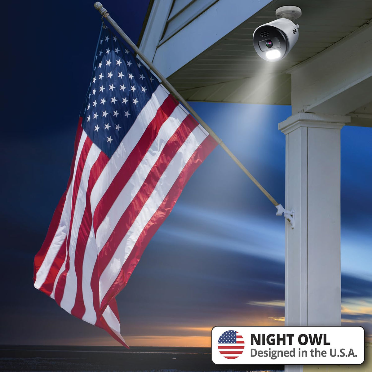 Night Owl Power Over Ethernet 12 Channel NVR Video Home Security Camera System with (8) Wired IP 4K HD Indoor/Outdoor Deterrence Cameras and 2TB Hard