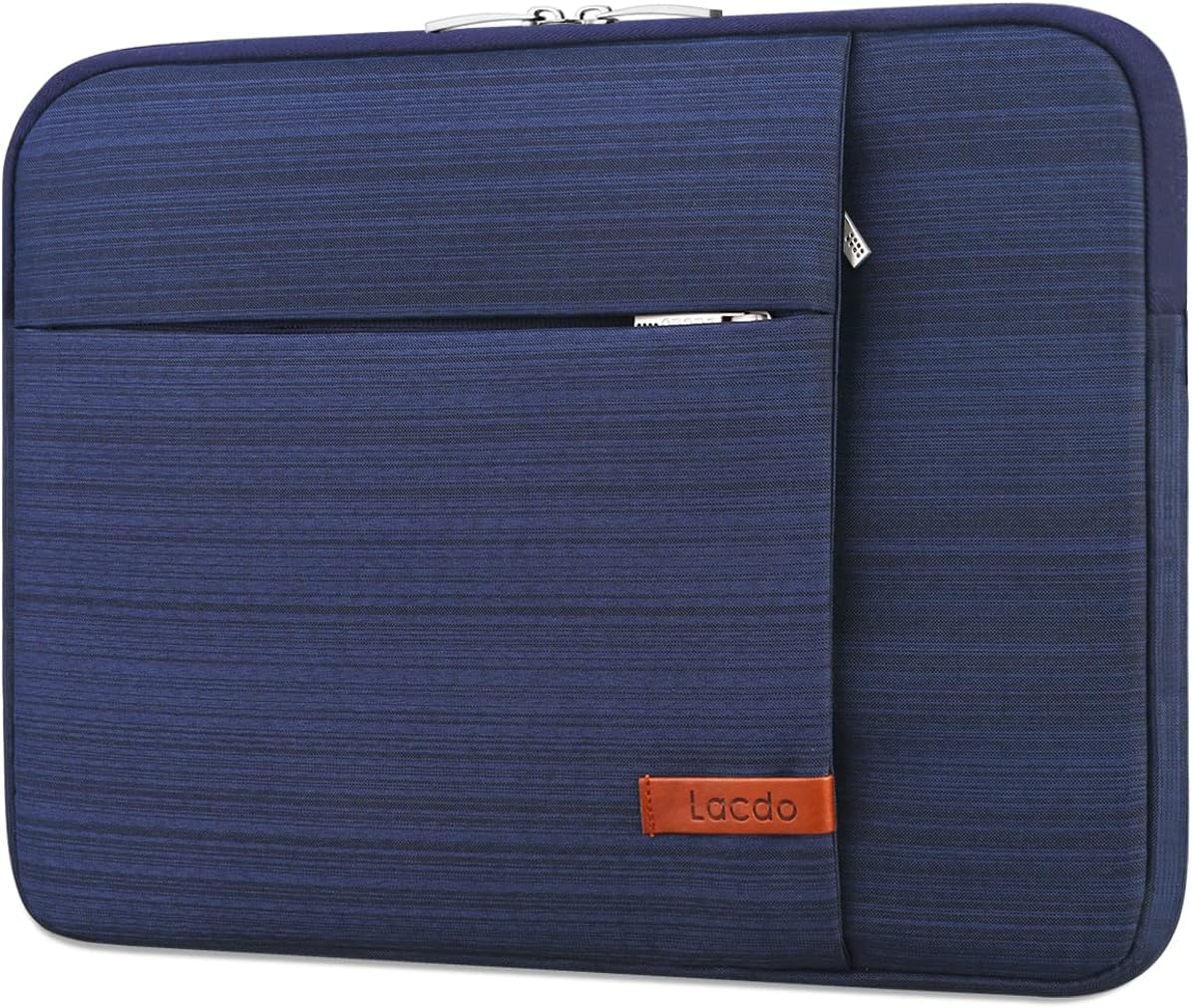 Lacdo Chromebook Case 11 Inch Laptop Sleeve for 11 Inch Acer HP Lenovo Dell Samsung ASUS Chromebook Spin 3 11, 13 inch New Surface Pro 11 Copilot+PC / 10 9 8 X, 11.6" MacBook Air Computer Bag, Blue