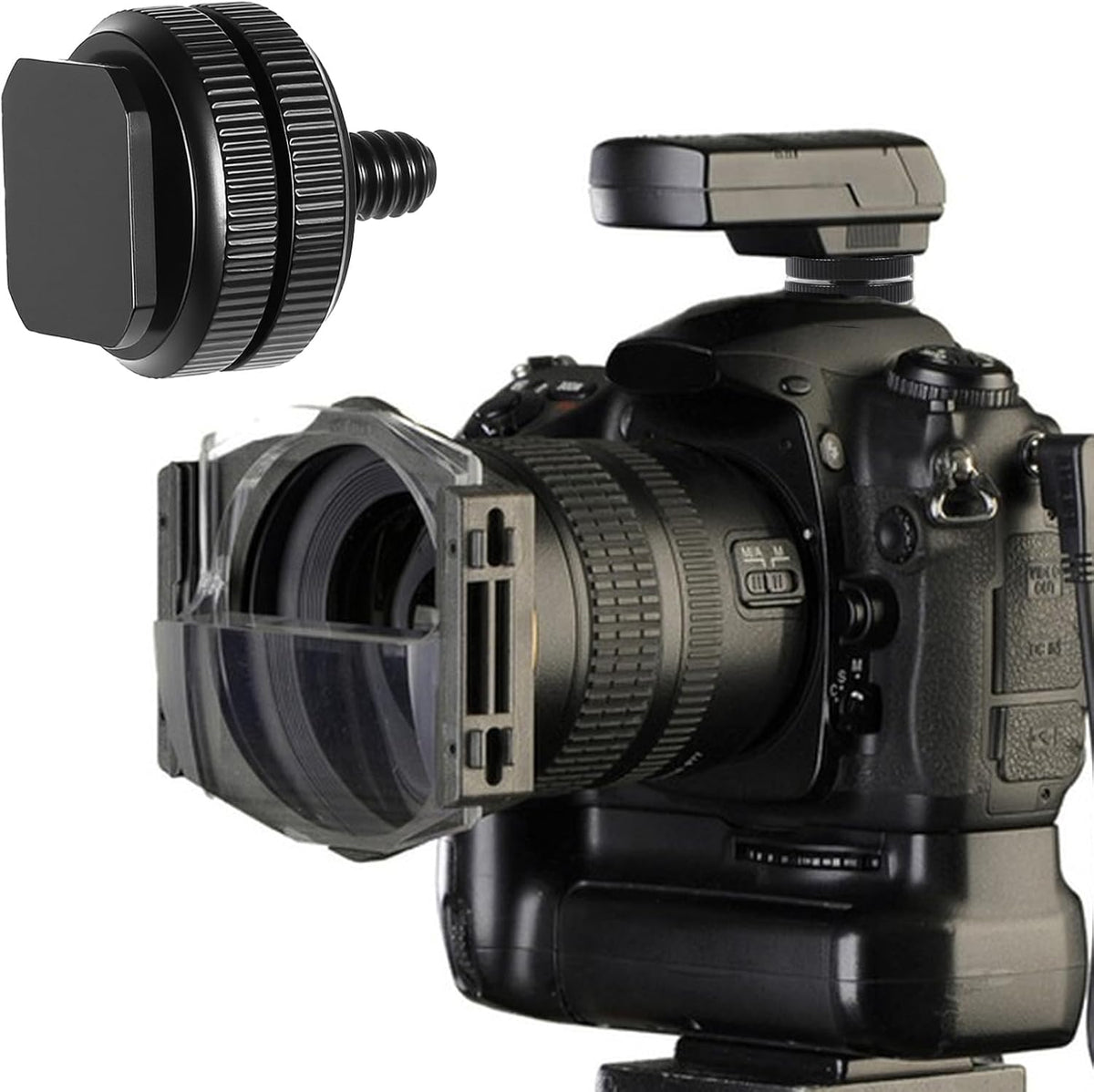 FdcZeyxior 6 Pack 1/4" 1/4" 20 Cold Shoe Mount Adapter and Hot Shoe Mount Adapter, Screw Thread Cold Shoe Flash Stand
