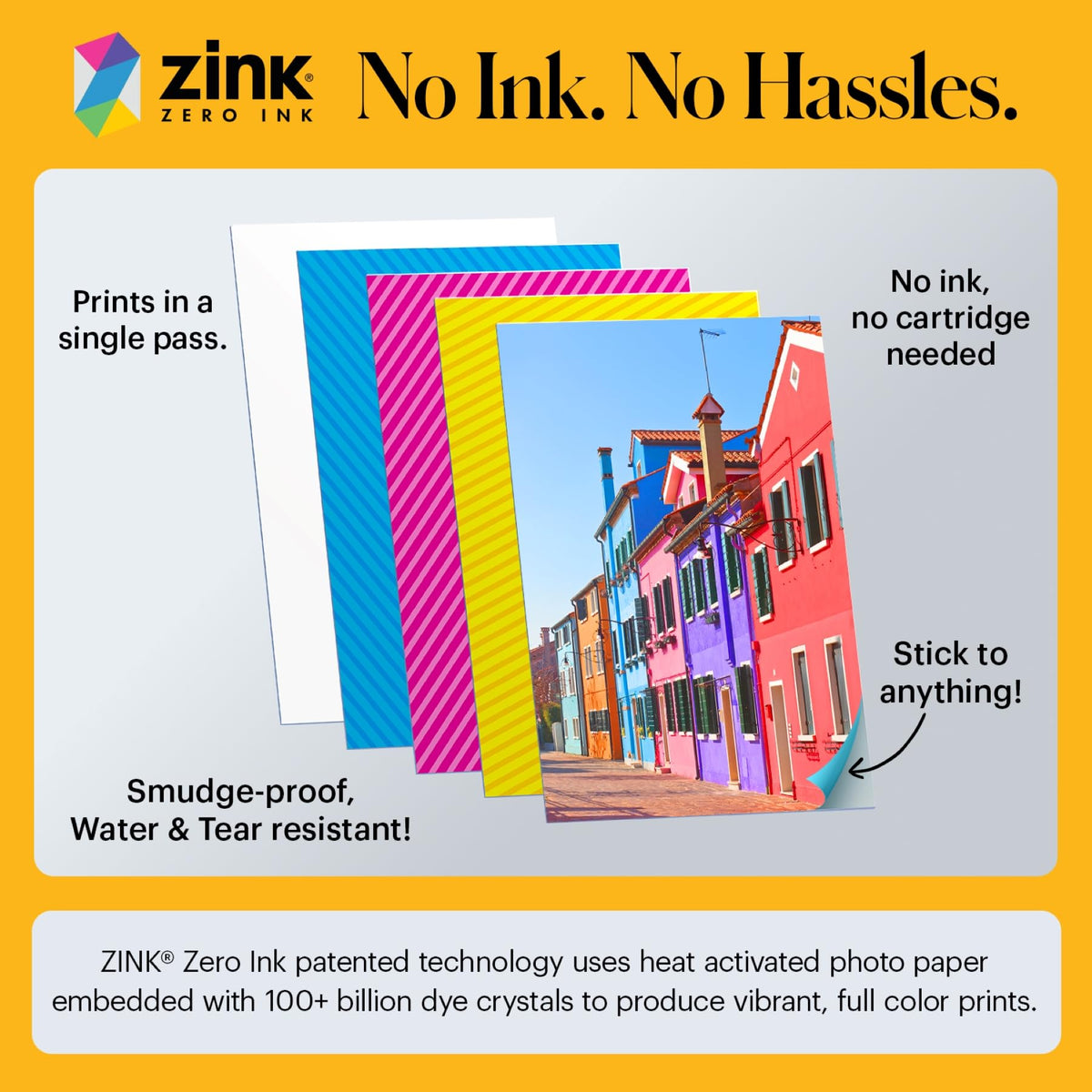 KODAK Step Instant Smartphone Photo Printer, Portable Mini Color Wireless Mobile Printer, Zink 2x3” (5.1x7.5 cm) Sticky-Back Photos, Bluetooth