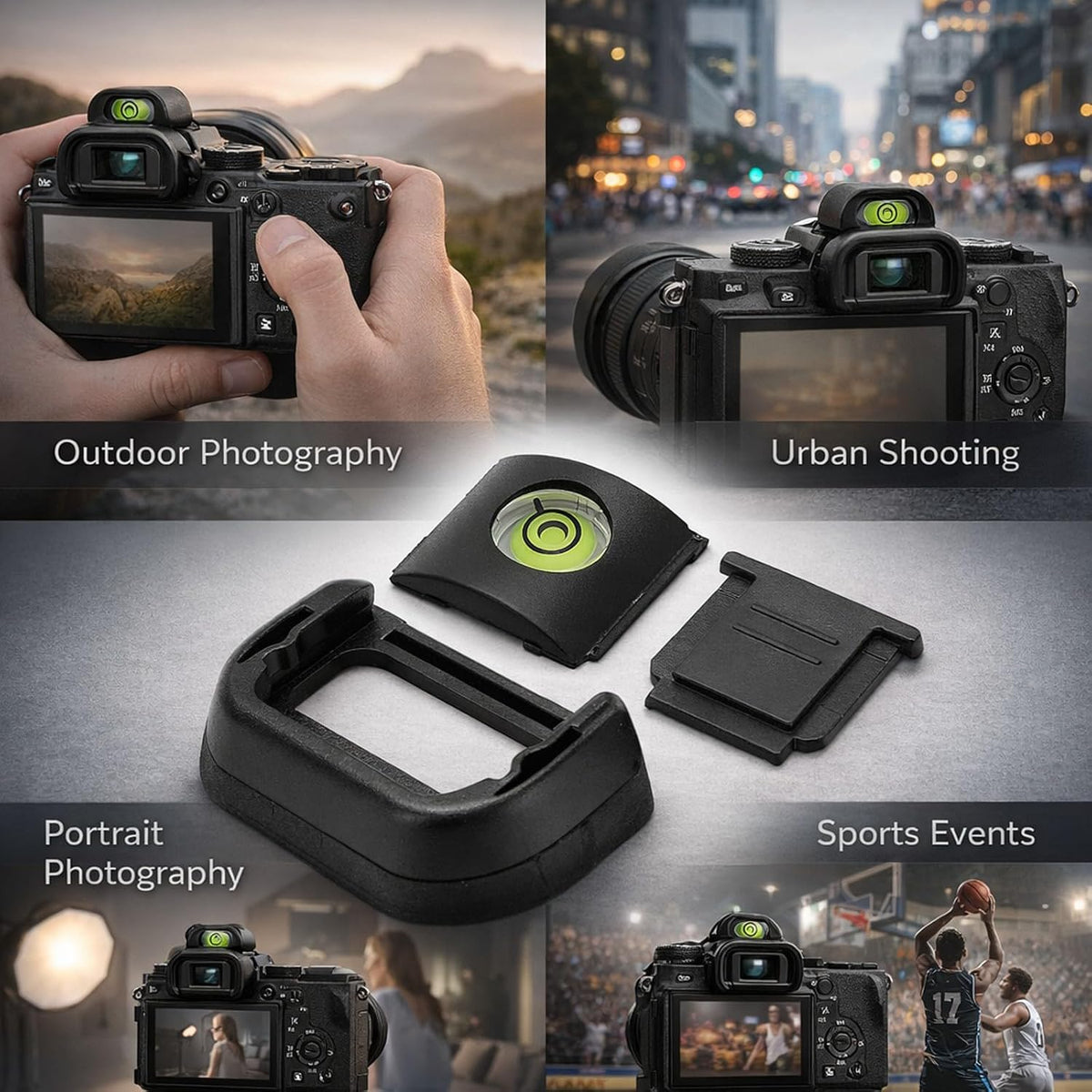 A6600 A6500 A6400 Set Viewfinder Eye Cup Eyepiece Kit, Plastic and Rubber, Lightweight for - Protective Eyecup, Spirit