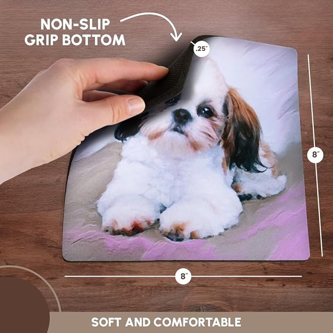 3dRose LLC 8 x 8 x 0.25 Inches Mouse Pad Miniature Schnauzer (mp_4158_1)
