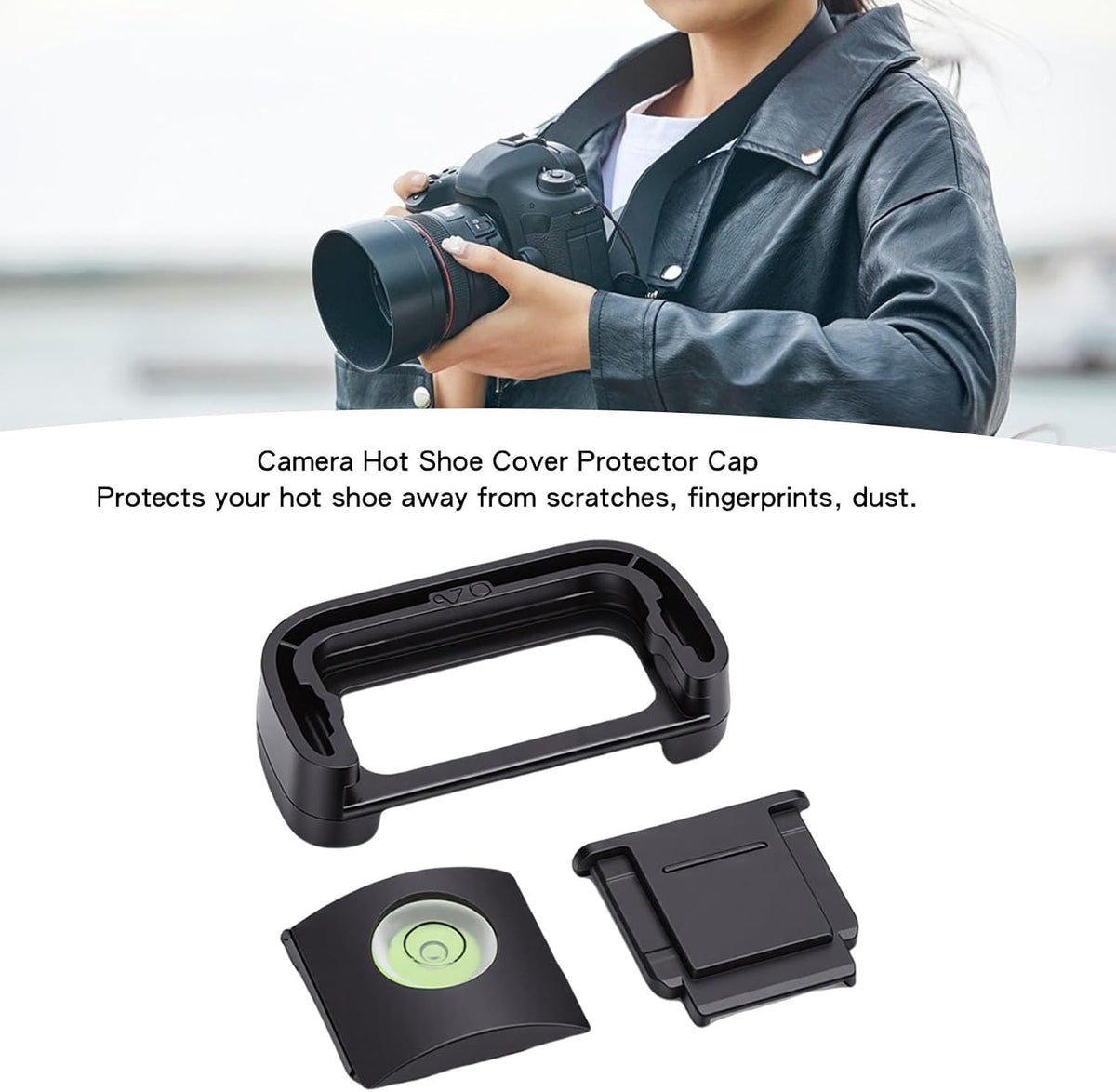 A7C fosa Camera Eyecup Viewfinder Eyepiece Hot Shoe Protector Cap Bubble Level for with Soft Silicone Eye Relief Camera