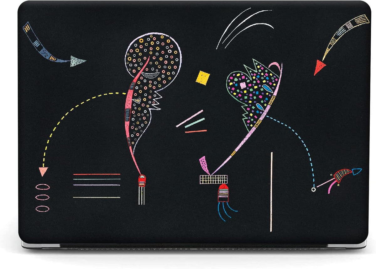 Compatible with MacBook Pro 13 inch Art Case Skin, 2022, 2021, 2020-2016 Release A1706/A1989/A2159 Slim Frosted Hard Shell with Keyboard Cover & Screen Protector (Two Sides by Wassily Kandinsky)