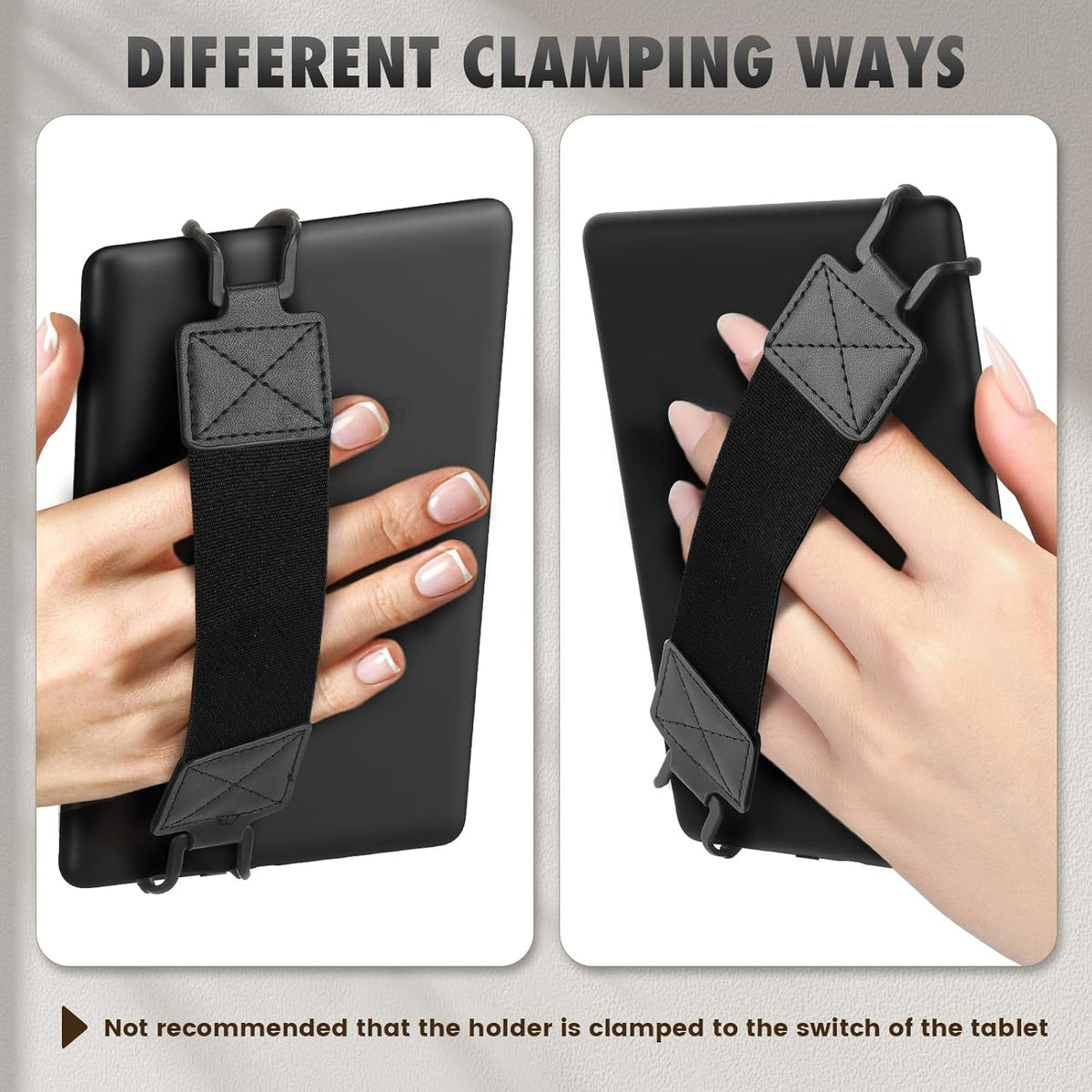 6-8" MoKo Security Hand-Strap for Kindle eReaderFire Tablet, Kindle/Kobo/Voyaga/Lenovo/Sony E-Book Tablet, Elastic