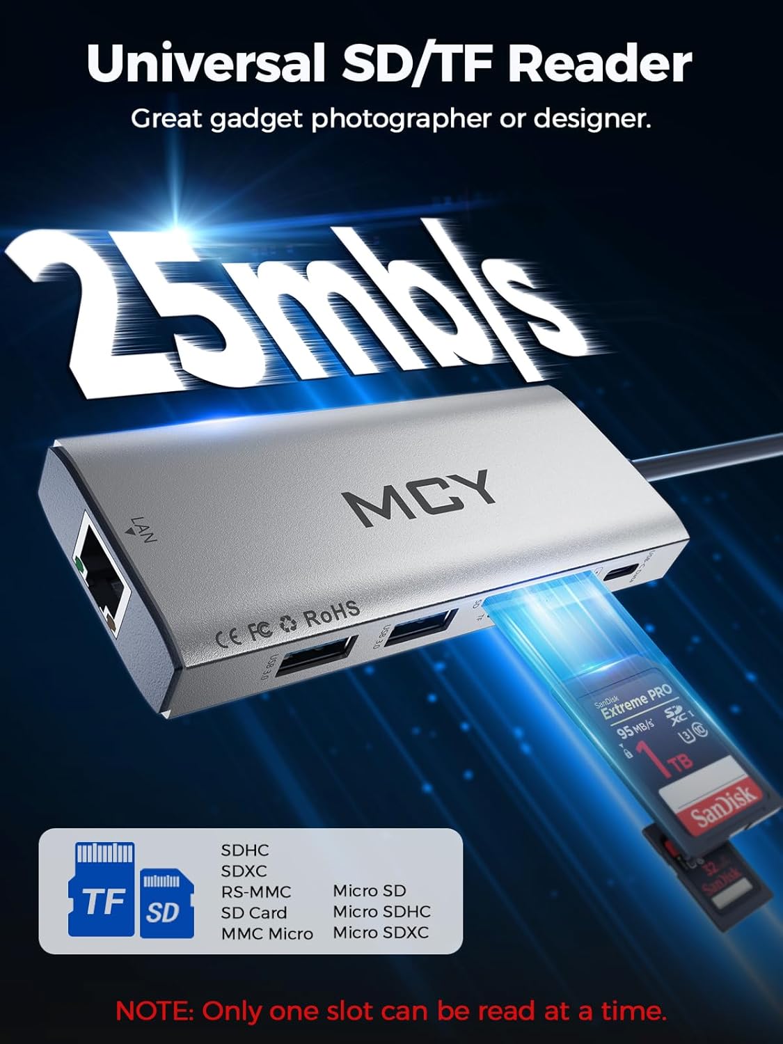 MCY USB C Hub,Laptop Docking Station Dual Monitor Single 8K,2x4K@60Hz,10 in 1 Type-C Multiport Adapter with 2 HDMI,PD100W,Extender Splitter,Card Reader,Ethernet Dock for Mac/Dell/HP/Surface/Steam Deck