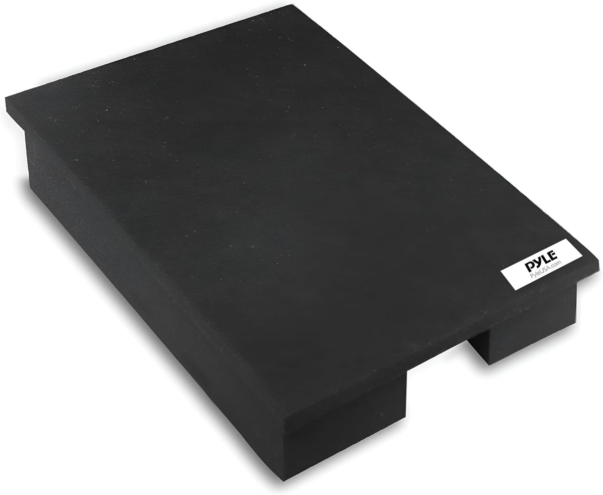 Pyle Sound Dampening Speaker Riser Foam - Audio Acoustic Noise Isolation Platform Pads Recoil Stabilizer w/ Rubber Base Pad For Studio Monitor, Subwoofer, Loud Speakers - PSI21 (22.3 x 15 x 3 Inch)
