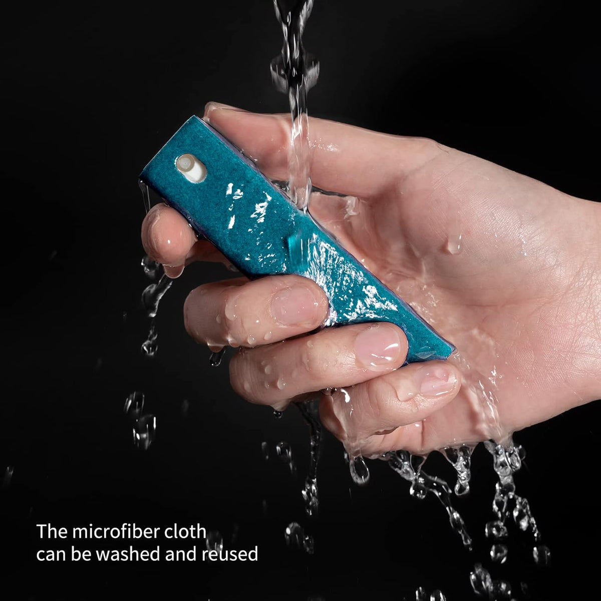 CLICK CLEAN Screen Cleaner, Fingerprint Proof Screen Cleaner Spray, All-in-One Cleaner with Microfiber and Shell for All Phones, Laptop and Tablet Screens (Blue)