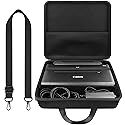 co2CREA Hard Travel Case Replacement for Canon PIXMA TR160 / TR150 / iP110 Wireless Portable Printer (All Black Case)