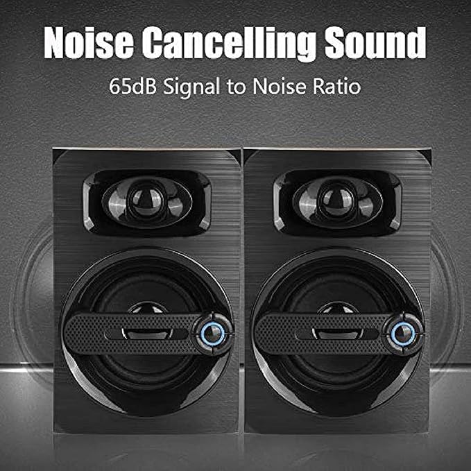 Mini Desktop Speaker for PC 2.0 Wired Compact PC Stereo Speakers 3.5mm Aux Portable Gaming Multimedia Speaker for Phone Laptop Desktop Tablet B