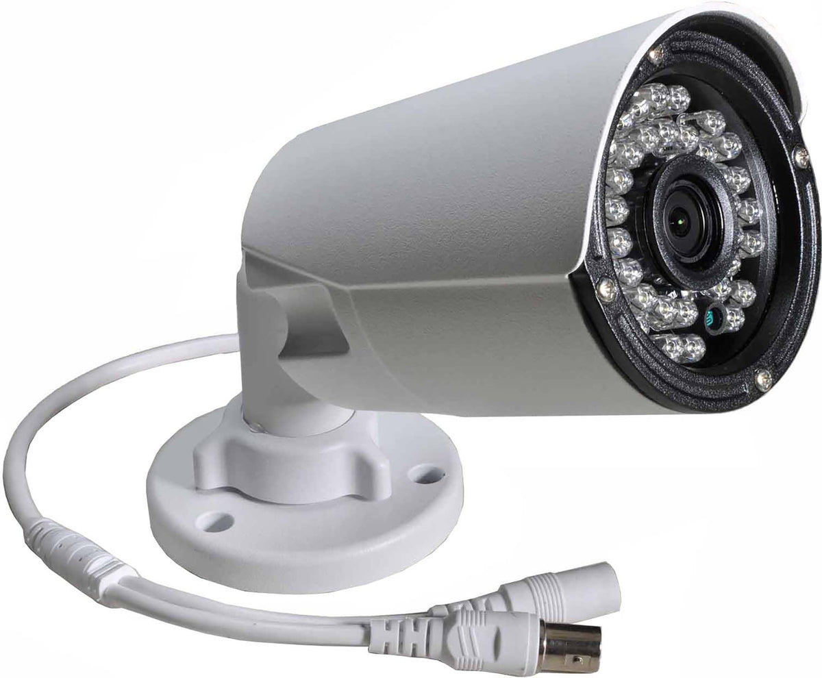 BlueFishCam Analog CCTV Camera Outdoor/Indoor Security SystemLong Angle Lens 8mm CMOS 1000TVL 36 LED Infrared Waterproof with IR-Cut Motion Detective
