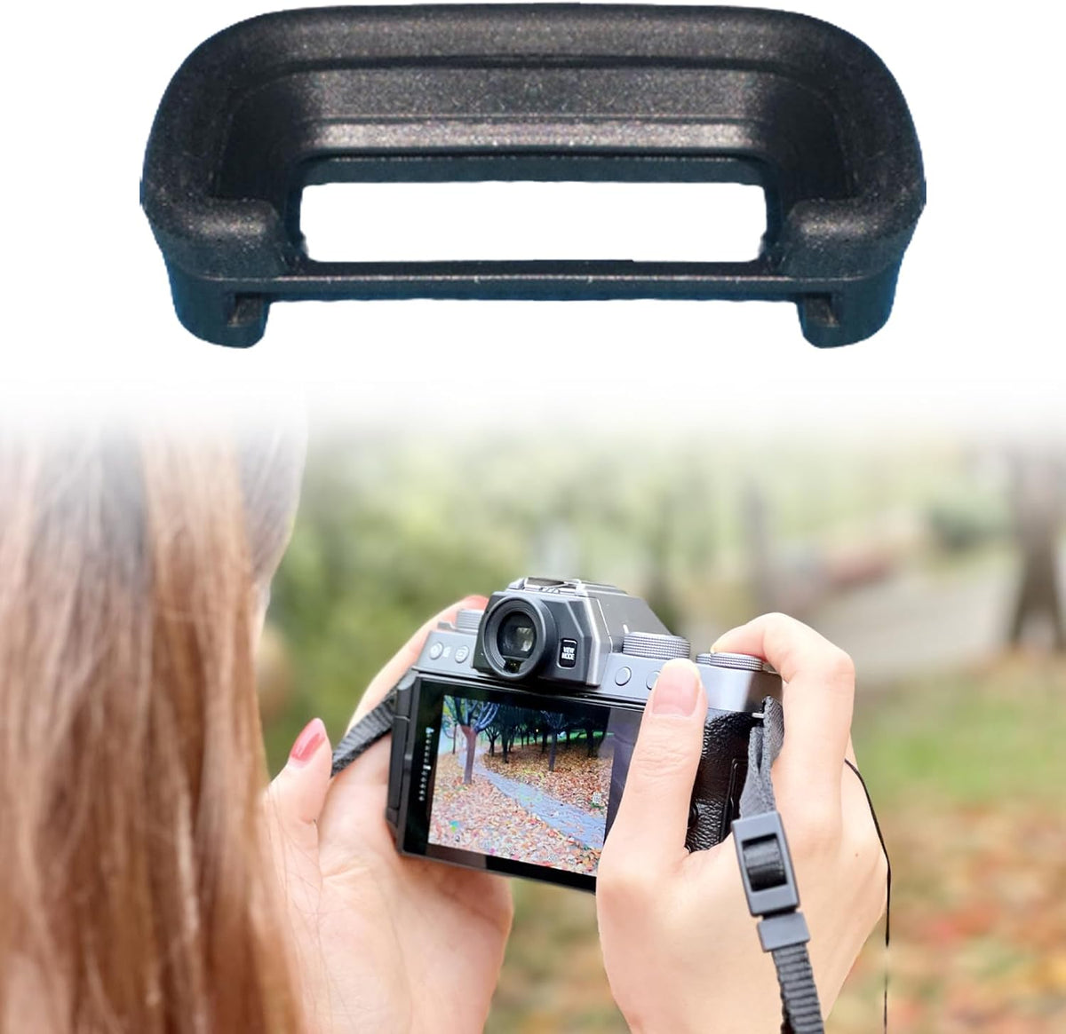 hejhncii A6700 A7CR A7CM2 Soft Extended Eyecup for / / Cameras Extension Viewfinder Protector Comfort Rubber Long