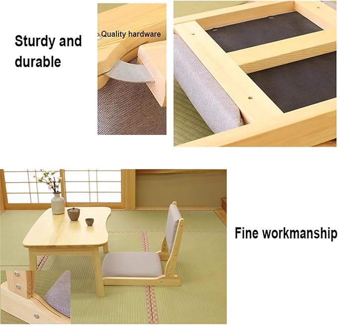 BTZHY Floor Chair Lazy Couch Tatami Chair Tatami Foldable Floor Chair Living Room Chair Floor Seat Home Bay Window Lazy Backrest Chair for Living Room BedroomBalconyC