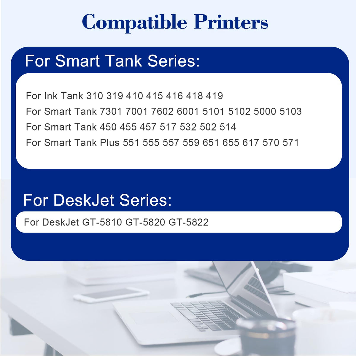 Pristar Compatible with HP 31 32XL Ink Bottle Set Compatible with HP Smart Tank 7301 7001 7602 5000 6001 5101 5102 5103 Plus 651 551 455 457 450