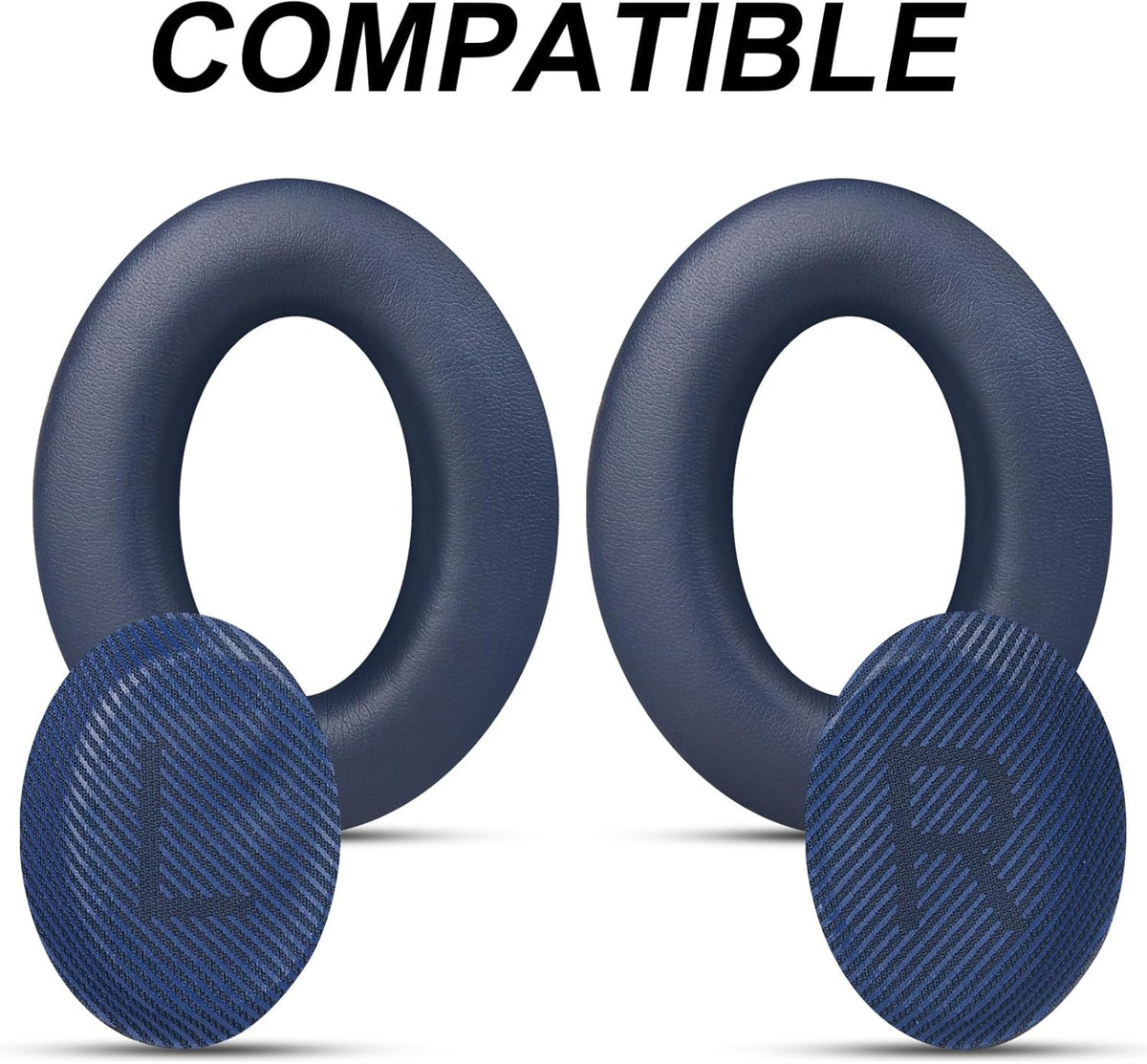 Premium Replacement Ear Pads for Bose QC35 & QC35ii Headphones by GEVO- Comfortable Adaptive Memory Foam and Extra Durable - Fits QuietComfort 35 & 35ii / SoundLink 1&2 AE（Over-Ear（Blue）