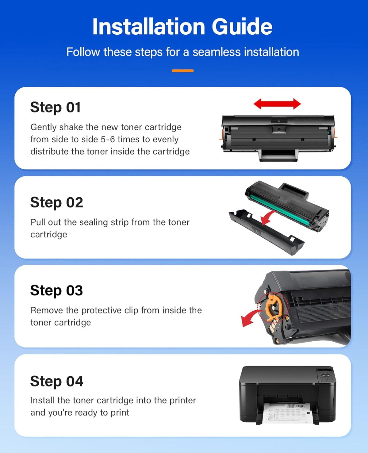 MLT-D101S Toner Cartridge Black 2-Pack High-Yield Replacement for Samsung MLT-D101S D101S Compatible with Samsung ML-2160 ML-2161 ML-2166W ML-2168 SCX-3400 SCX-3405FW SCX-3406W SF-760P Laser Printers
