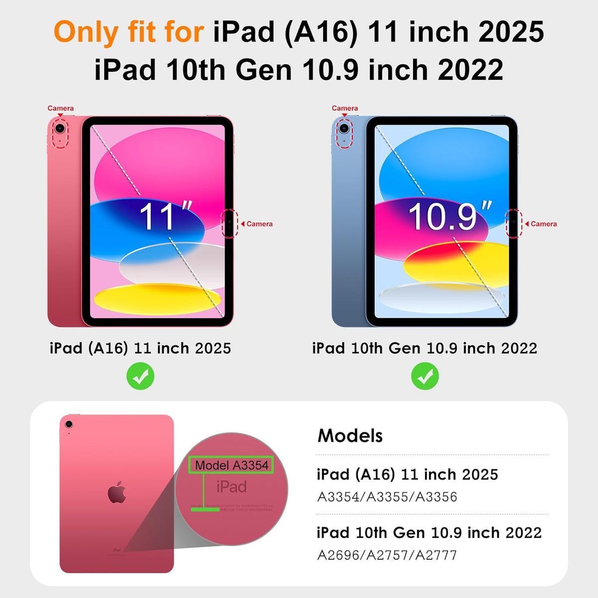 DTTO for iPad 11th (A16)/ 10th Generation Case with Keyboard (2025/2022), 7 Colors Backlit Wireless Detachable Keyboard Leather Folio Cover with Pencil Holder & Pocket, Gray
