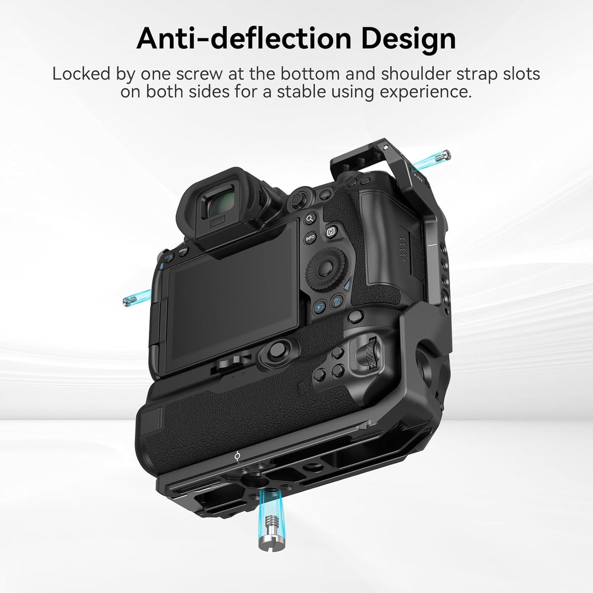 SmallRig R5 / R6 Camera Cage for Canon R5 / R6 with BG-R10 Battery Grip, Aluminum Alloy Film Movie Making Camera Video Cage with Shoe Mount 3464B