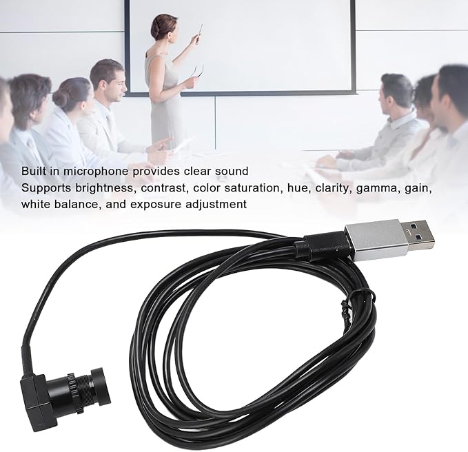 Pomya 1080P HD Webcam with Microphone USB Mini Web Cam with 1.5m Cable Type C Plug and Play Camera for Smartphone Laptop Computer Used for Live Streaming Online Calling