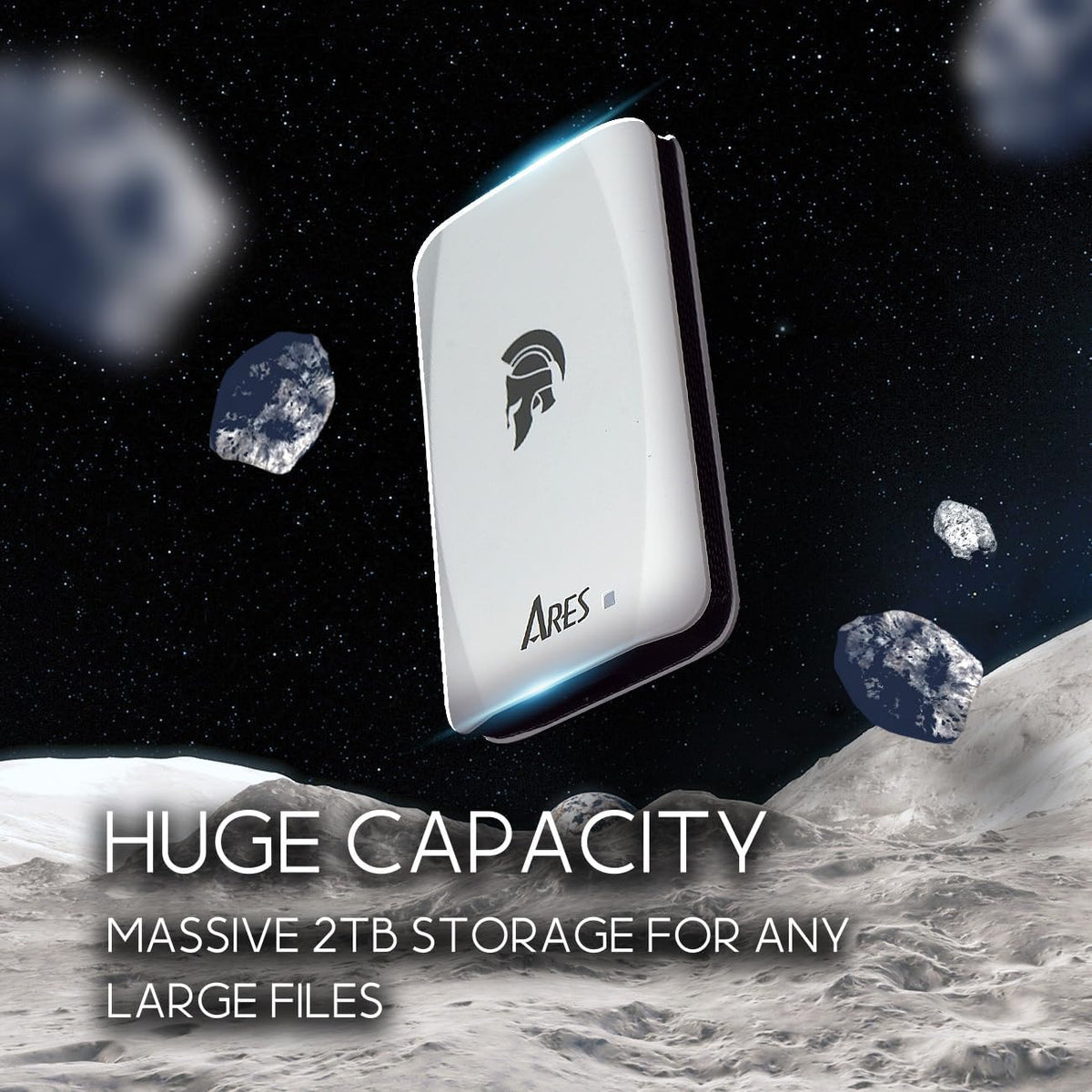 DATO External SSD 1TB, Portable SSD External Solid State Drive, USB 3.2 Gen 2x1 Type C Up to 1050/1000 MB/s, Super Light and Compact Portable Solid State Drive - ARES Torch