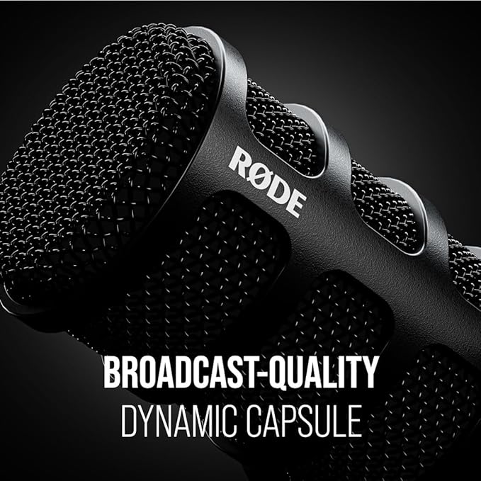 RØDE PodMic USB Versatile Dynamic Broadcast Microphone With XLR and USB Connectivity for Podcasting Streaming Gaming Music-Making and Content Creation &amp PSA1 Swivel Mount Studio Microphone Boom