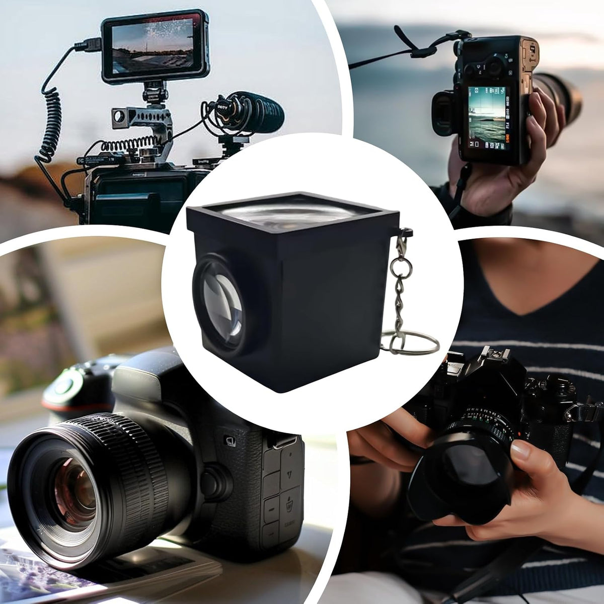 Generic 50mm Optical Waist Level Viewfinder Precise Framing Finder, Camera Street Photography, Photo Taking