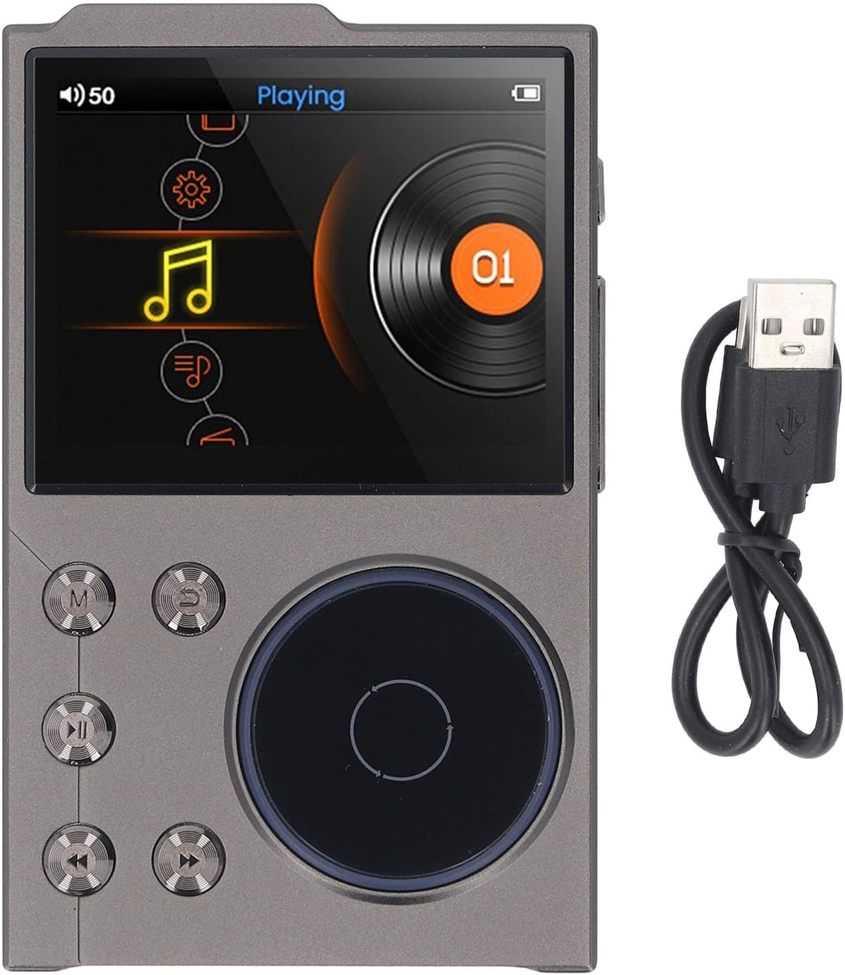 GOWENIC MP3 5.3 2.4in 128GB Player, Digital Music Player BT HiFi Sound with Color Screen, Lossless DSD FLAC HD HiFi