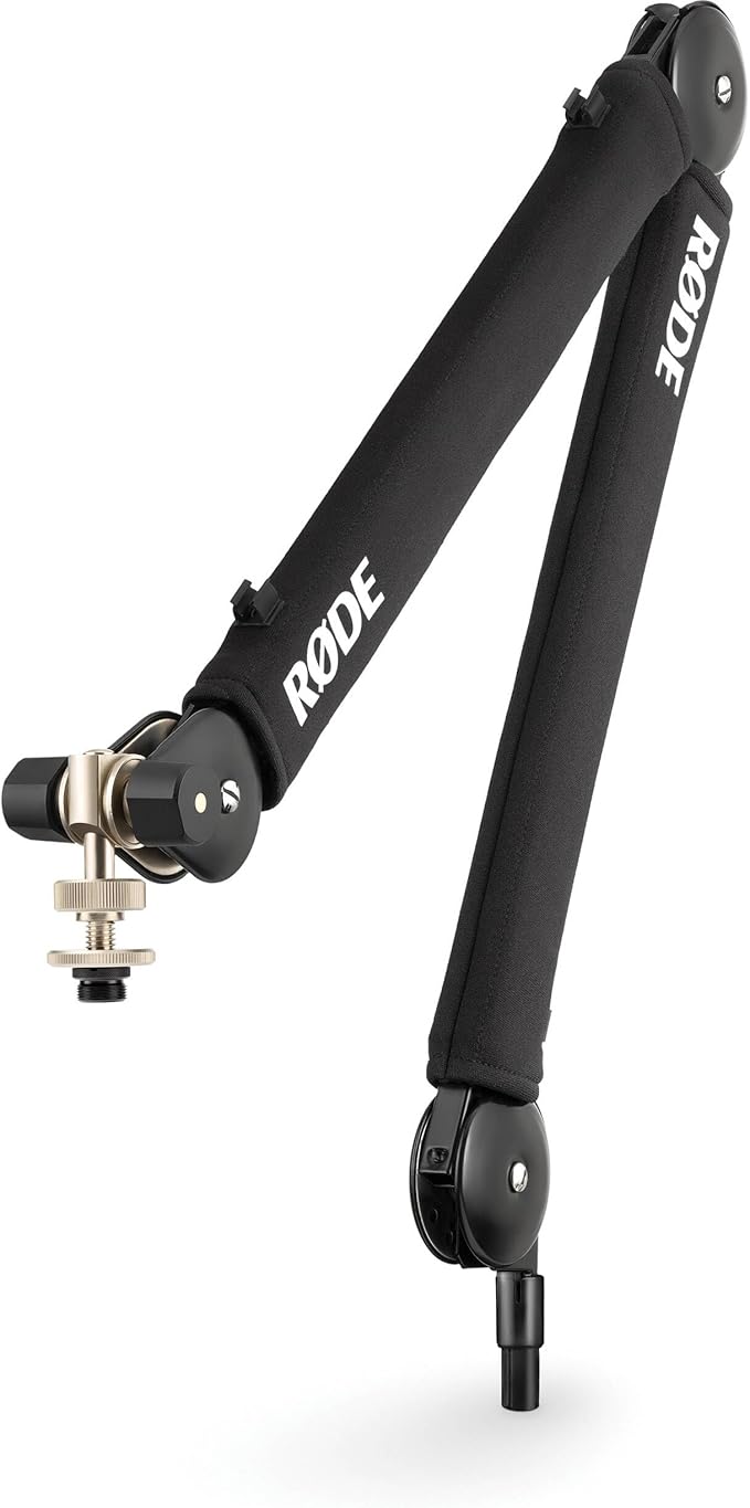 Rode PodMic USB Dynamic Broadcast Microphone with Rode PSA1+ Broadcast Microphone Boom Arm XLR Cable and SC27 USB-C to USB-C Cable (Green)