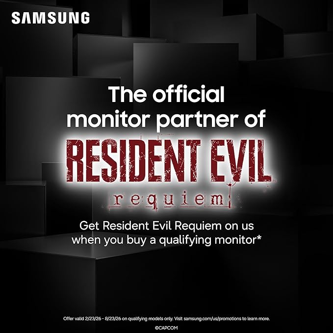 SAMSUNG 49-inch Odyssey G9 (G91F) DQHD 144Hz Curved Gaming Monitor Ultra-Wide 32:9 Screen DisplayHDR 600 AMD FreeSync™ Premium Pro Ergonomic Stand LS49FG910ENXZA 2025