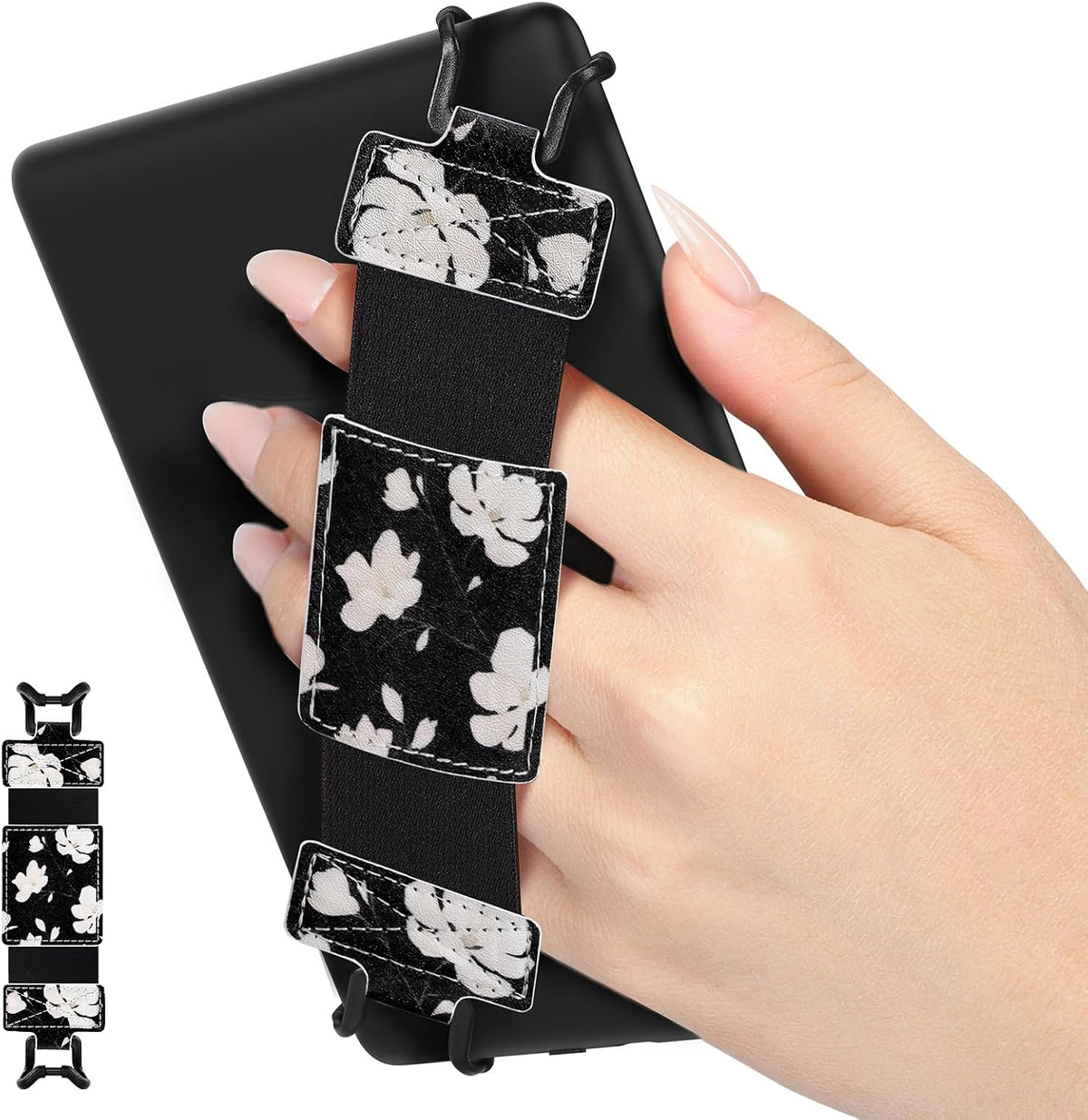 6-8" MoKo Soft Hand Strap for eReaders Fire Tablet Kindle/Kobo/Voyaga/Lenovo/Sony Kindle E-Book Tablet, High-Elasticity