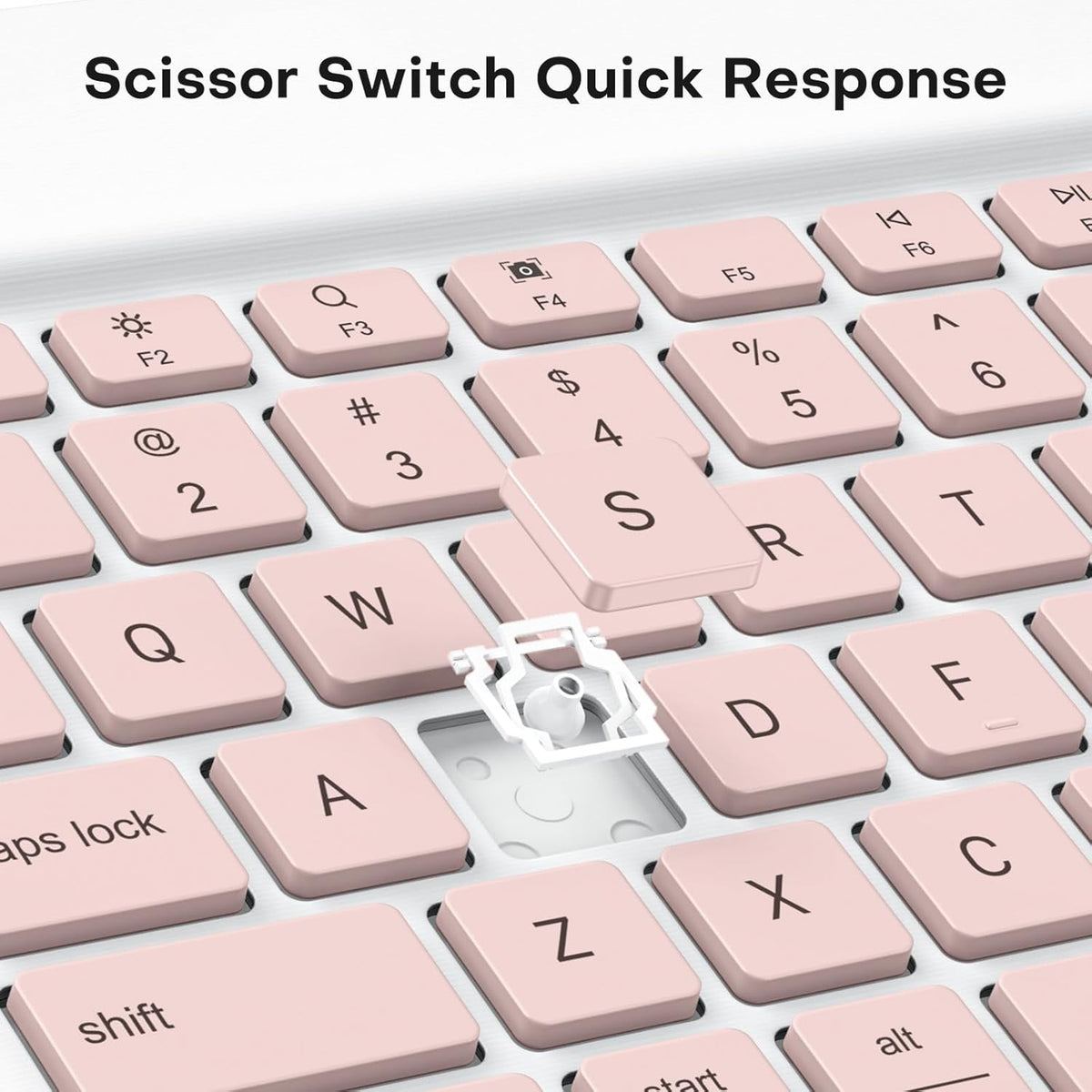 Emetok Wireless Keyboard for Tablet, iPad, iOS, Android, Windows, Rechargeable Mini Bluetooth Keyboard, Portable Size