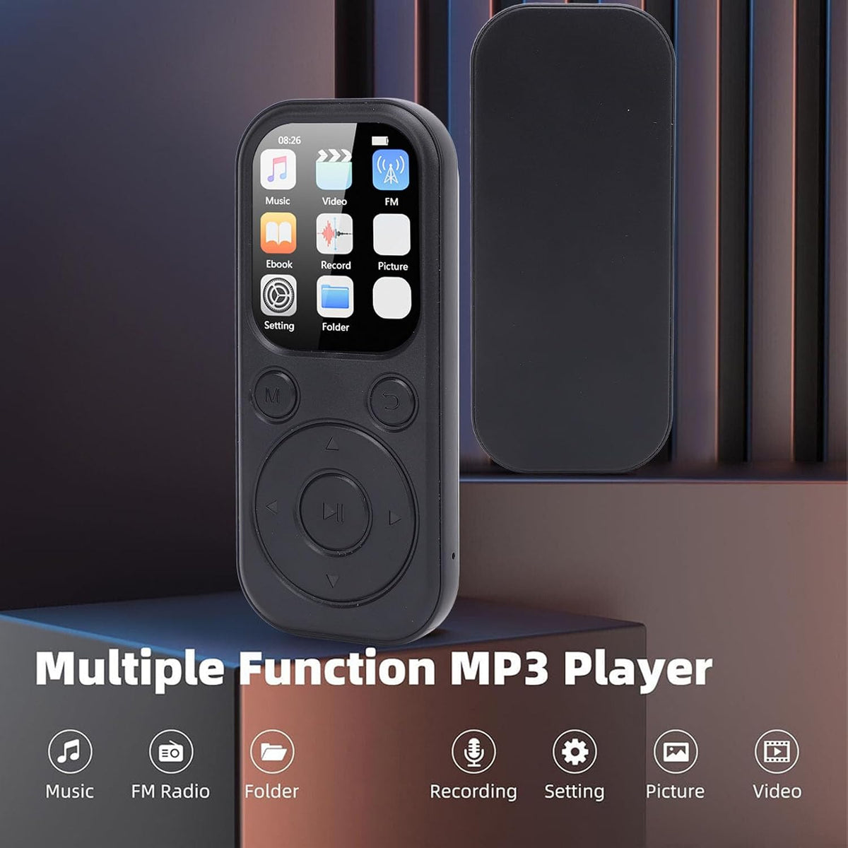 Bewinner MP3 5.4, 2.01 Inch 128GB Player with Bluetooth HiFi Sound Quality Portable Music Player with Screen