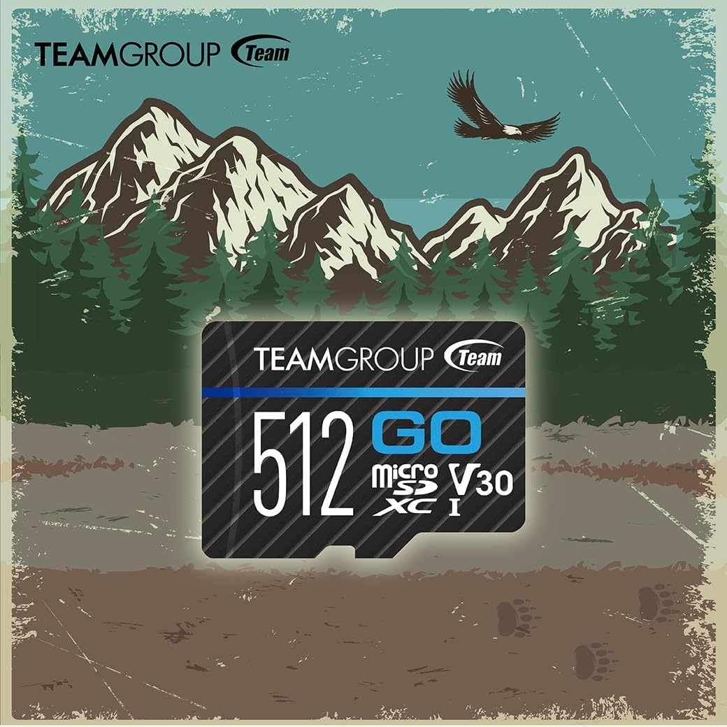 TEAMGROUP GO Card 128GB x 5 Pack Micro SDXC UHS-I U3 V30 4K for GoPro & Drone & Action Cameras High Speed Flash Memory Card for Outdoor Sports, 4K Shooting, Nintendo-Switch TGUSDX128GU368