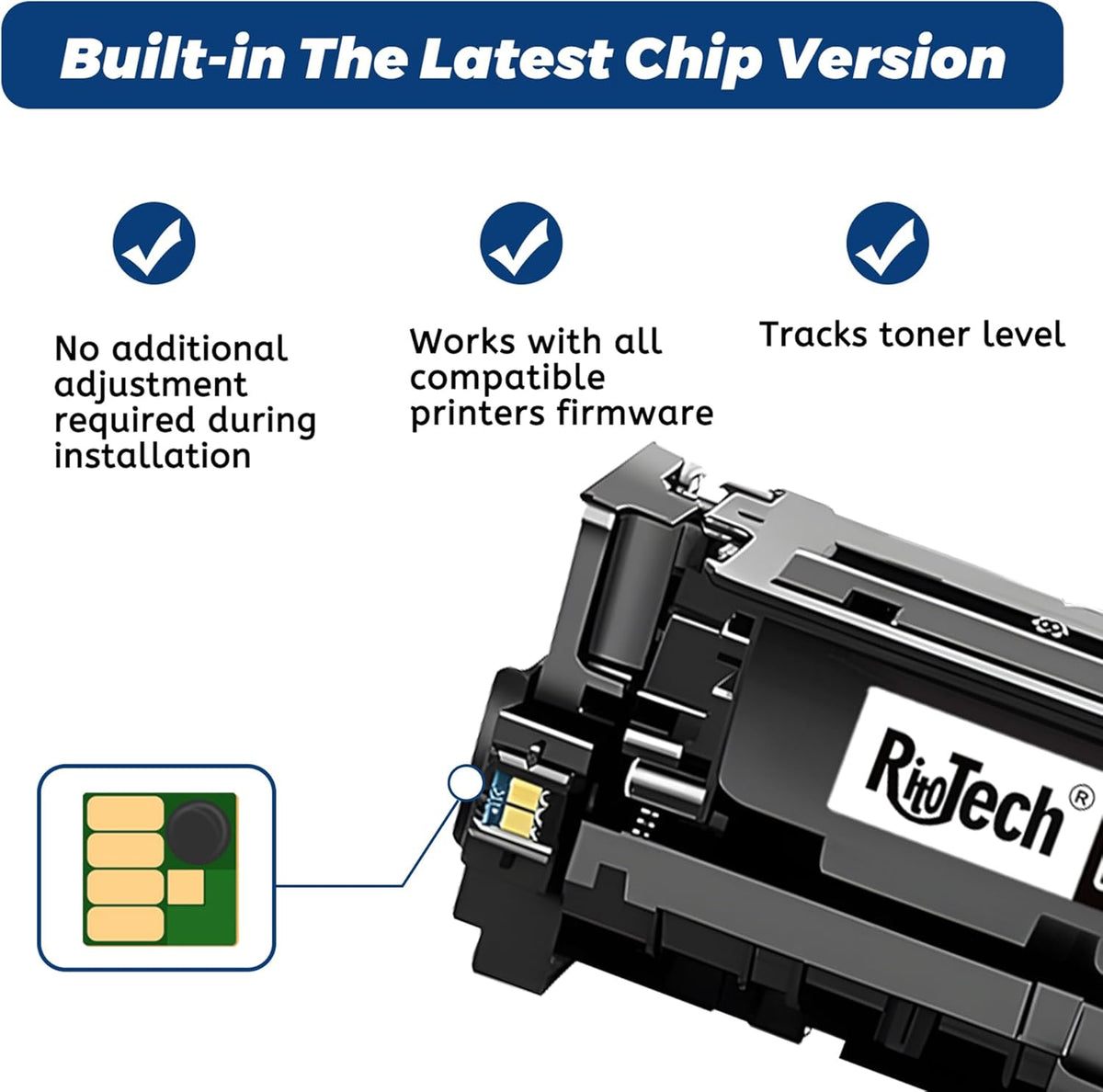 414A 414X Black Toner Cartridge - with Chip Replacement for HP 414A 414X W2020A,for HP Color Laserjet Pro MFP M479fdw M479fdn M479fdw M454dw M454dn Printer Ink, 2 Pack No Fading,No Streak