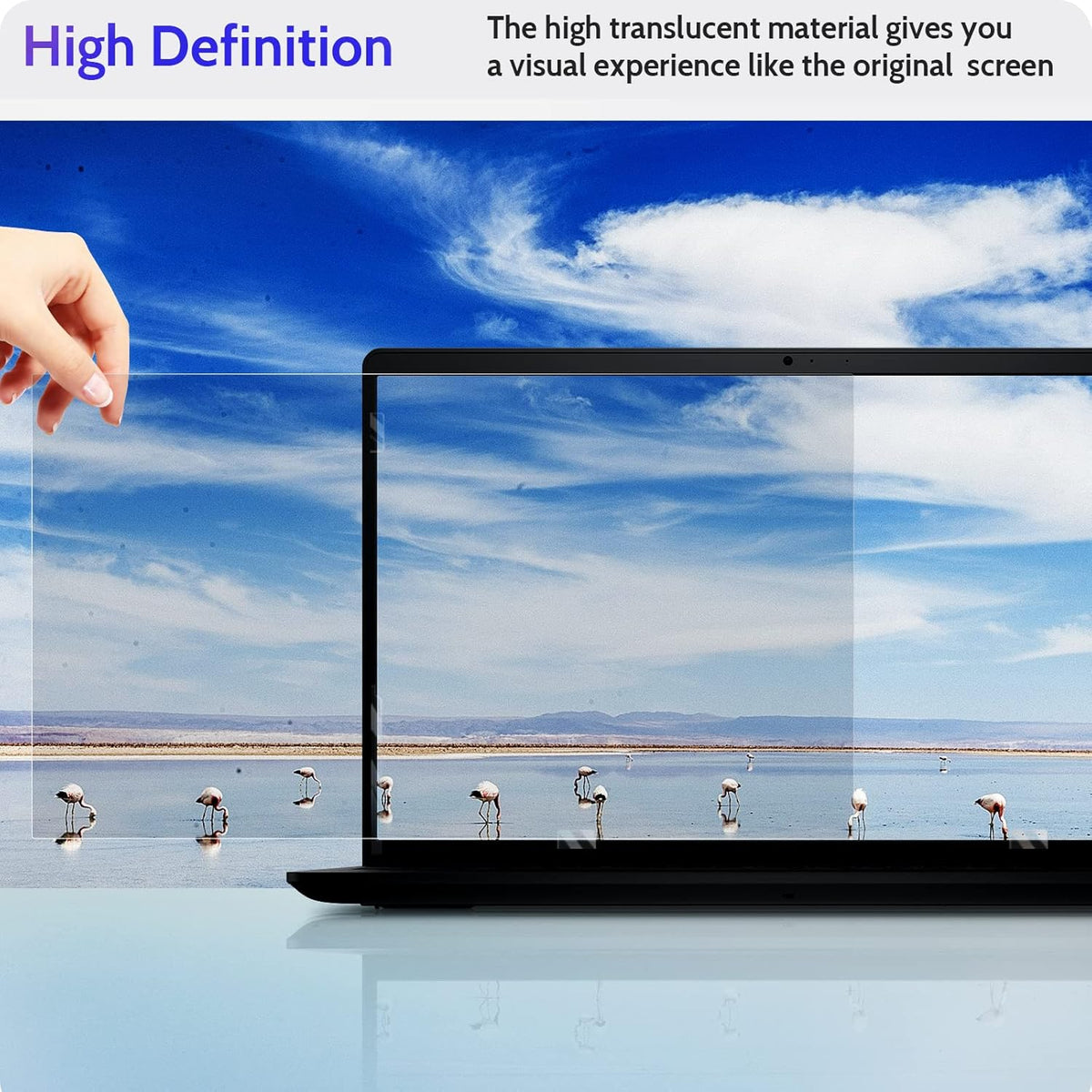 16 Inch Laptop Privacy Screen Compatible with Lenovo Hp Dell Acer Asus Thinkpad Envy Xps Computer 16:10 Aspect, Removable Anti Glare Blue Light Filter Protector, 16" Monitor Security Shield