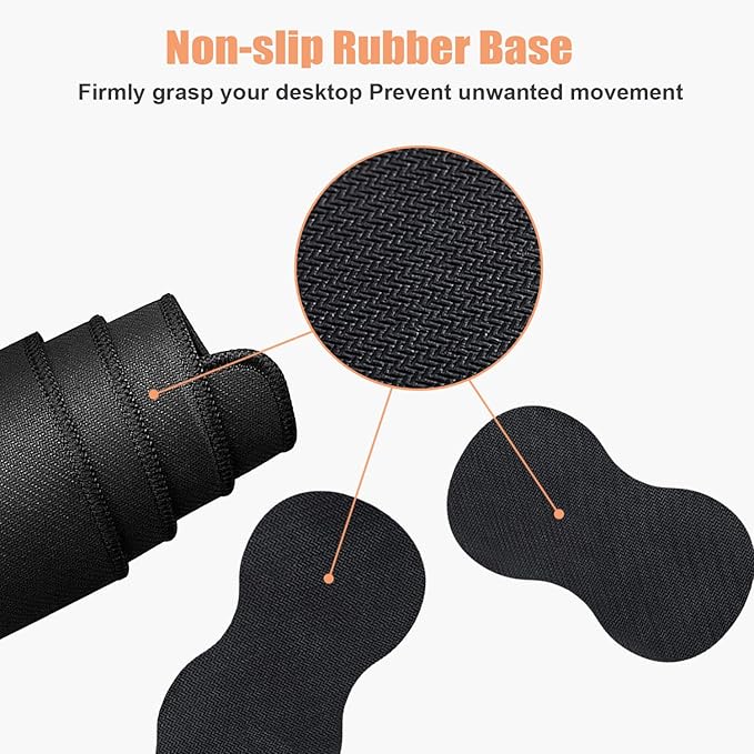 Ergonomic Keyboard Wrist Rest &amp Mouse Pad Wrist Rest Set Large XXL Gaming Desk Mat 31.5x 11.8 with Non-Slip Base Memory Foam Easy Typing Pain Relief for Home &amp Office Black Cat