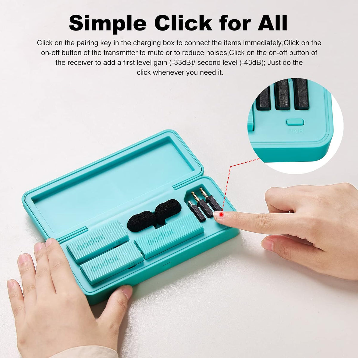 GODOX 【2025 Latest Model Movelink Mini LT Kit Wireless Microphone System, 2.4GHz Lavalier Mic 100m(328ft.) Range with Charging Case for iPhone, Camera, Vlogger, Youtuber, Interviewer