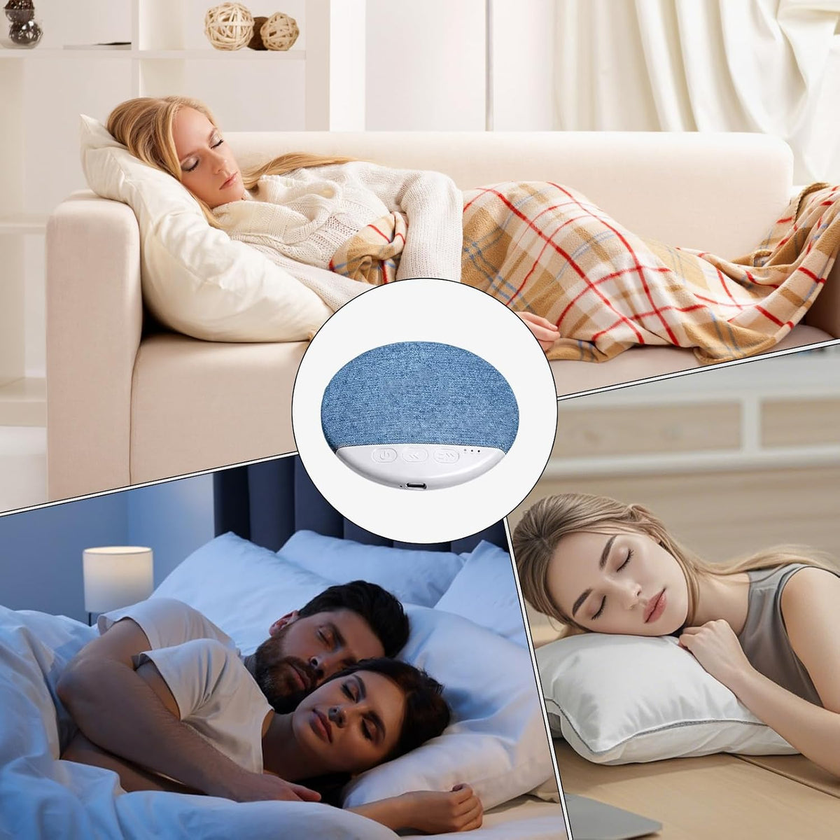 Generic Pillow Speakers for Sleeping,Rechargeable Wireless White Noise | Rechargeable Small Speaker Sleep Aid