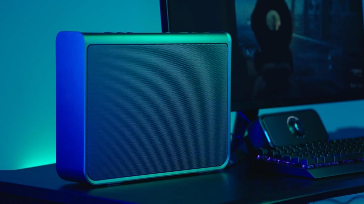 PIONEER,Sound TECTOR,Desktop Gaming Speaker,Slim Powered SUBWOOFER with HVT System,suppresses unwanted Vibration,Compact and 2.9 inch Thickness subwoofer,TQ-WG3000