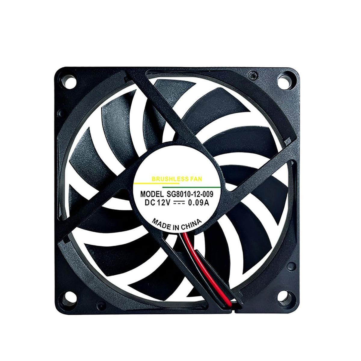 DUJVCZB 80mm SG8010-12-009 12V 8010 8CM 80mm 10mm Fan DIY Ventilation Exhaust Projects Brushless DC Cooling Fans x Air