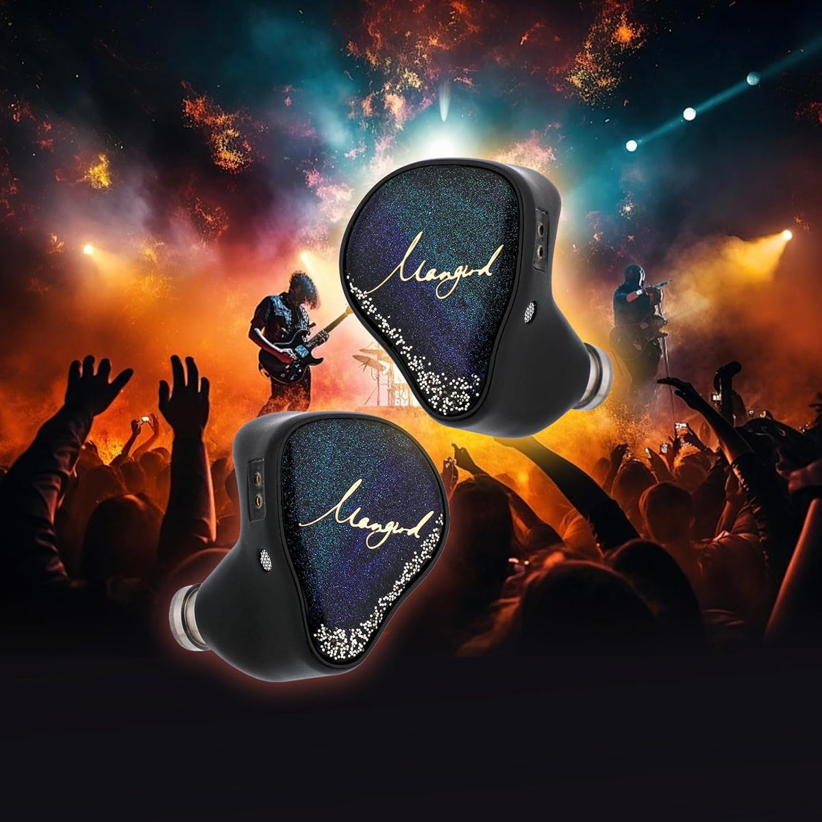 Linsoul Xenns Mangird Tea PRO in Ear Monitor, 6BA+2DD Hybrid Earphone IEM, Wired Gaming Earbuds with Detachable IEM Cable for Musician Audiophile