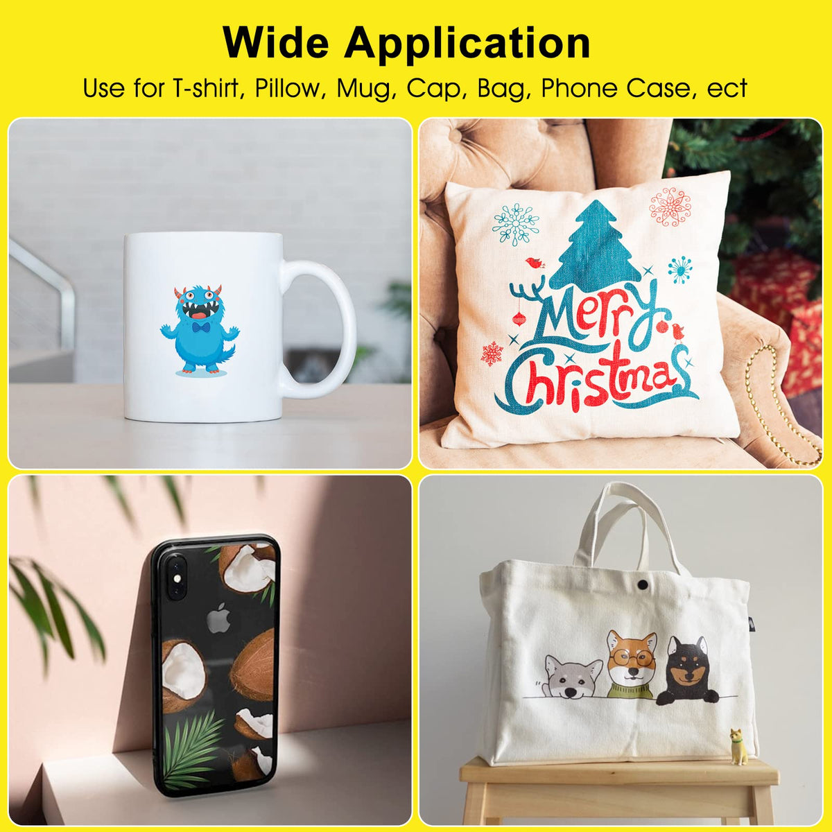TBTeek Sublimation Ink Refilled Bottles Work with WF7710 ET2760 ET2720 ET2803 ET2800 ET15000 C88 C88+ Inkjet Printer Heat Press Transfer on Mugs
