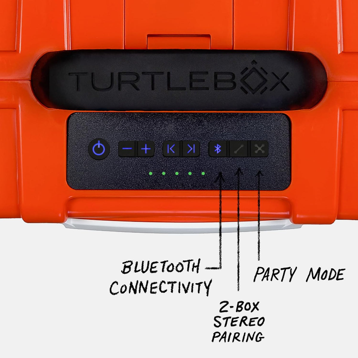 Turtlebox Original Gen 3: Portable Outdoor Bluetooth Speaker – Ultra-Loud (120dB), Waterproof (IP67), Rugged, Impact-Resistant, 3-Day Battery | Party Mode: Unlimited Pairing Stereo, Orange/Hot Pink