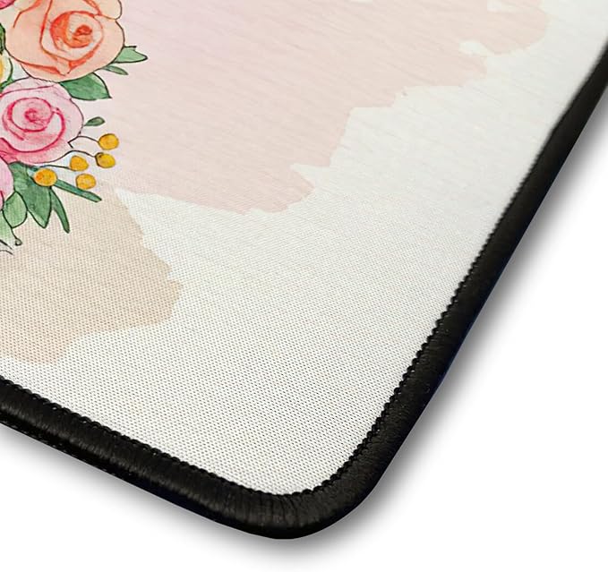 Happy Mother's Day Yorkshire Terrier Love Dog Mom Heart Flower Desk Mat Full Keyboard Mouse Pad Yorkie Dog Lover Gifts Large Mousepad 12004
