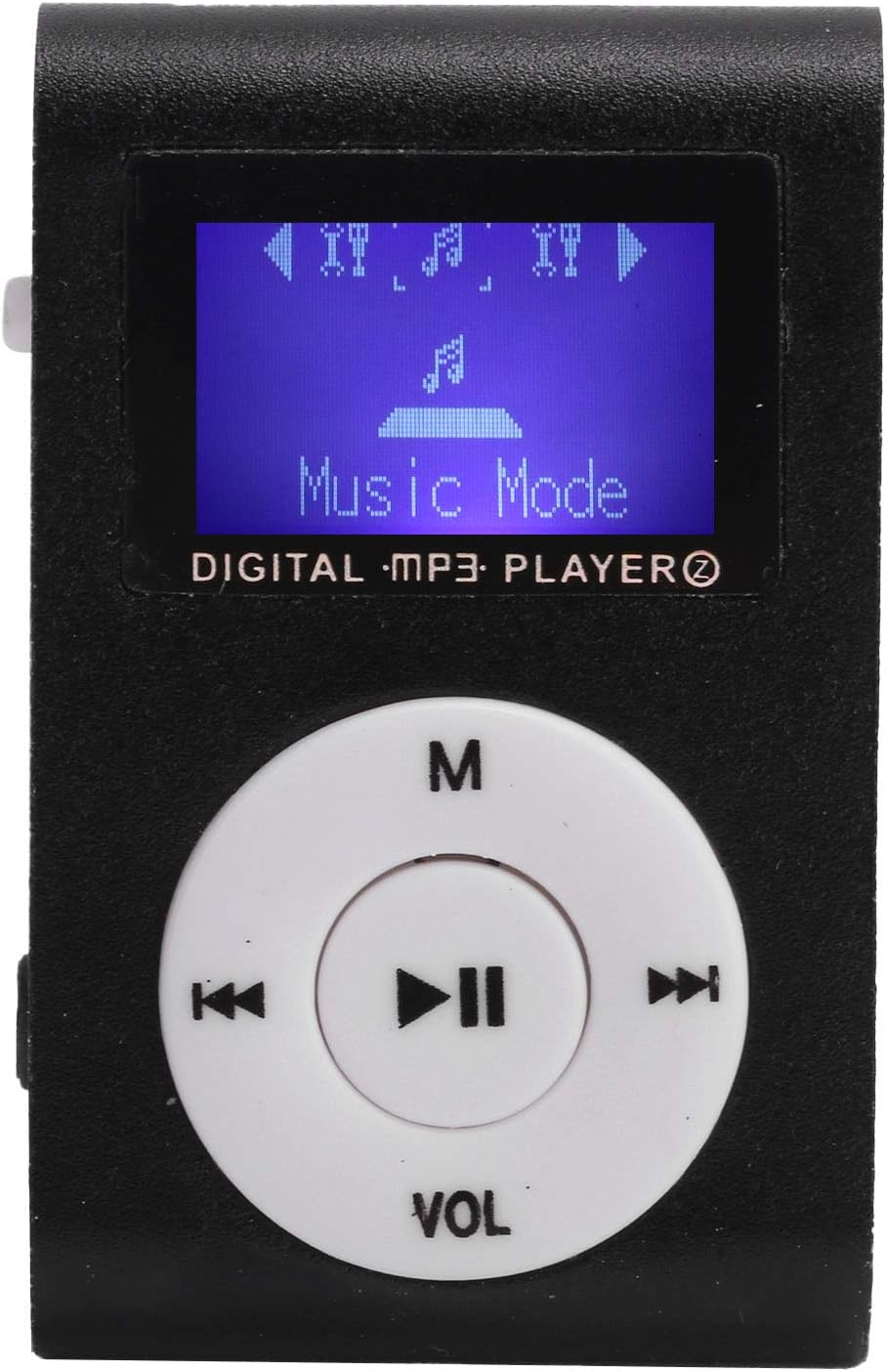GOWENIC MP3, MP3 32GB MP3 Mini Music Player, Portable Music Player, BackClip LCD Screen Design, Memory Card Support