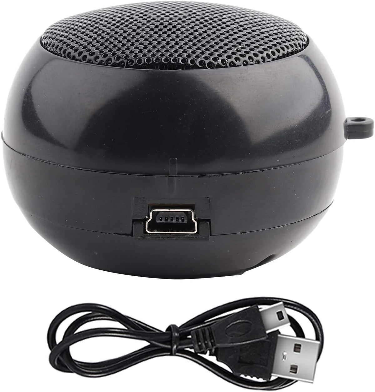 ciciglow 3.5mm MP3, MP4, MP5, 2.0 2.0 1.5in Travel Speaker, Mini Portable Audio Jack Speaker with USB Charging Cable