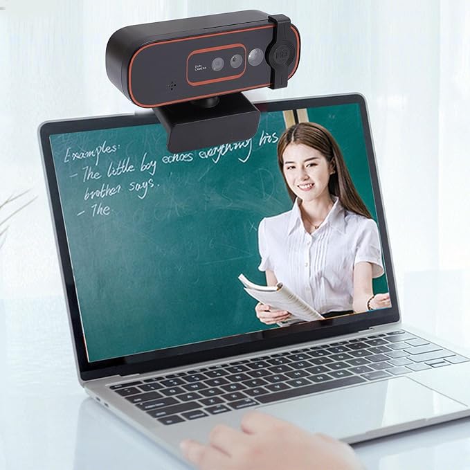 Yunseity Recognition Camera 1080P USB Computer Camera with Noise Canceling Dual Mics Plug and Play Autofocus Live Streaming Video Webcam for PC Laptop