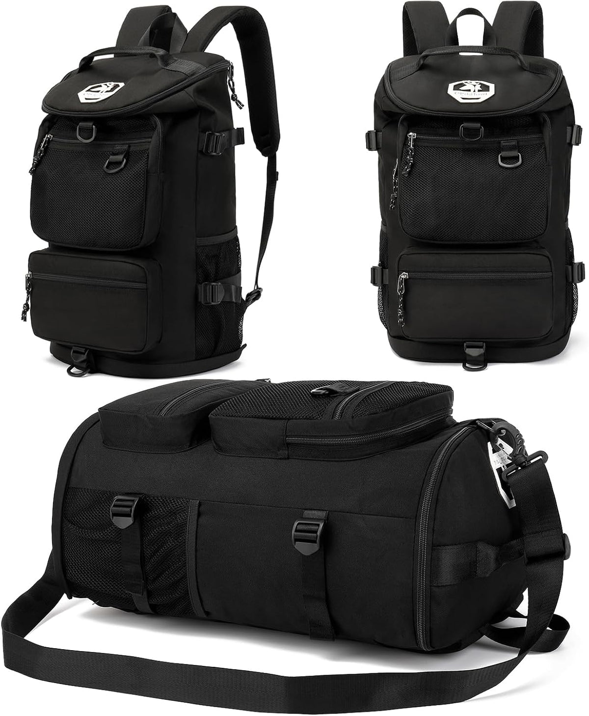 Generic backpack, 4 Solid color gym duffel bag wrestling bag,with shoe compartment, kinds of back method waterproof